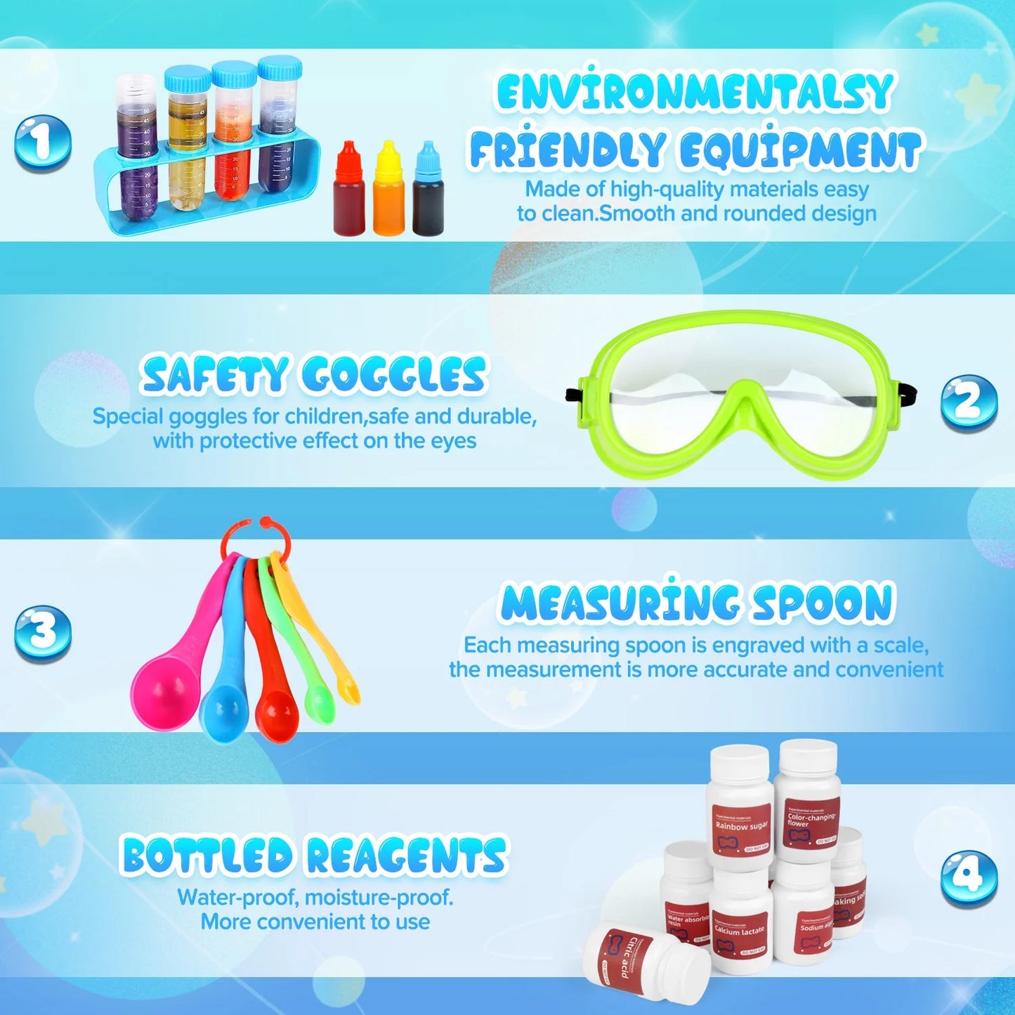 132 Science Experiments, Science Kits for Kids age 8-12 5-7, STEM Toy Birthday Gift for Boys Girls, Volcanic Eruption/Production Crystals/Christmas Tree.