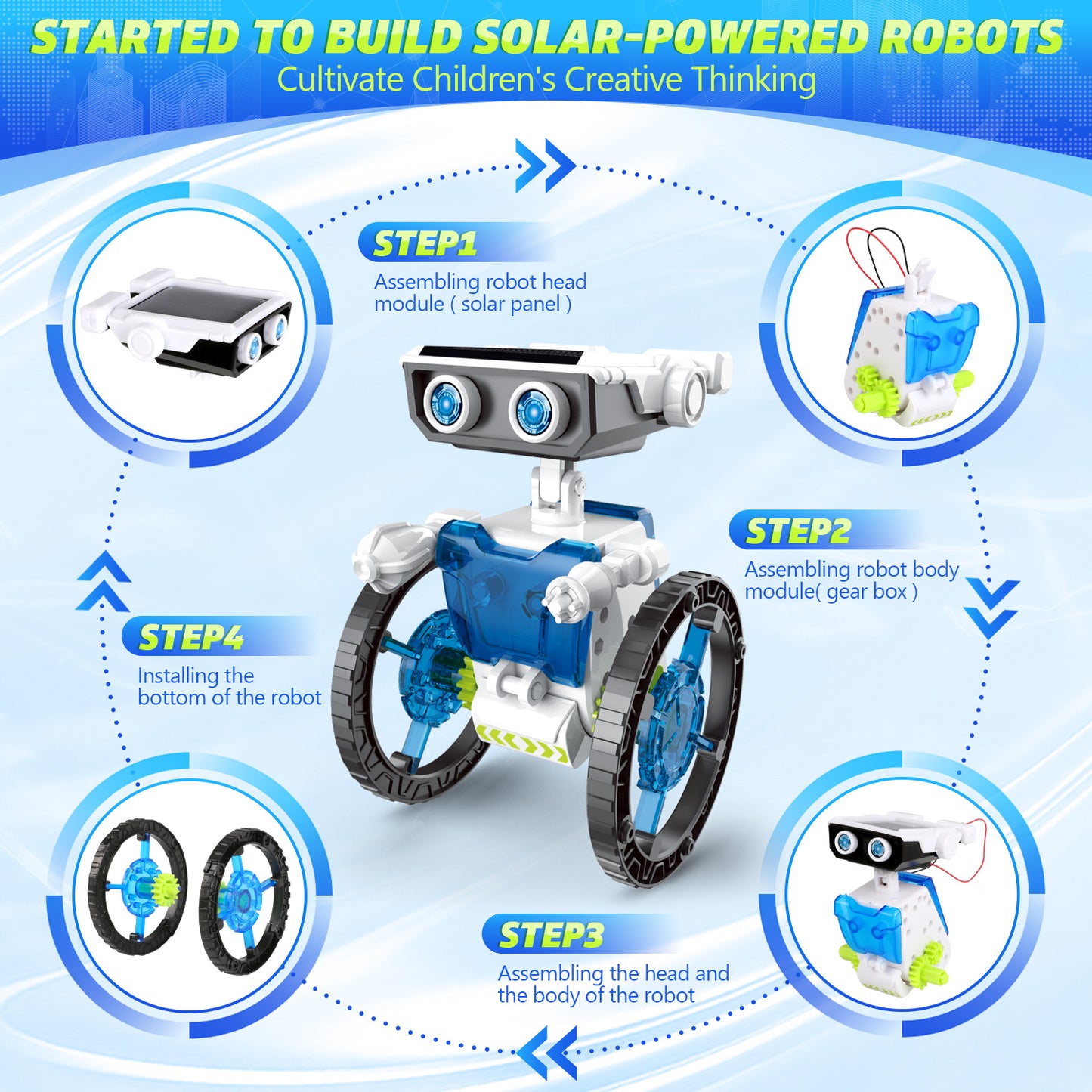 12 in 1 Solar Robots Kit STEM Toys, Kids Science Kit, Education Build Learning Toys, Gifts for Kids Boys Ages 8 9 10 11 12 Years Old.