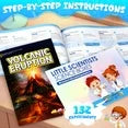 132 Science Experiments, Science Kits for Kids age 8-12 5-7, STEM Toy Birthday Gift for Boys Girls, Volcanic Eruption/Production Crystals/Christmas Tree.