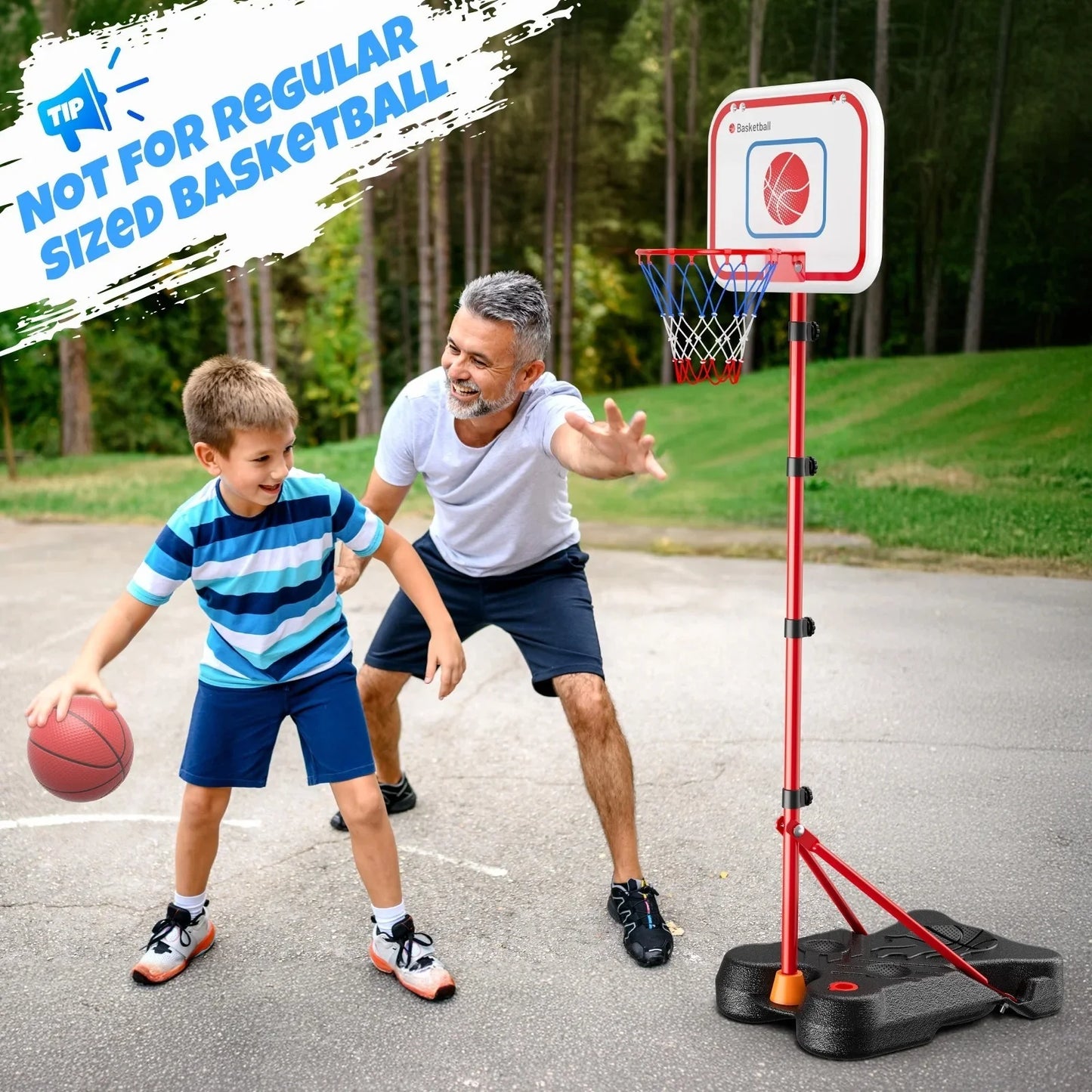 3 In 1 Kids/Toddlers Basketball Hoop,Baseball&T-Ball Sets for Kids 3-5,Adjustable Height, Indoor/Outdoor Sports Toys Gifts for Boys Girls Ages 2 3 4 5 6 7 8 Years Old, Christmas Birthday Gift.