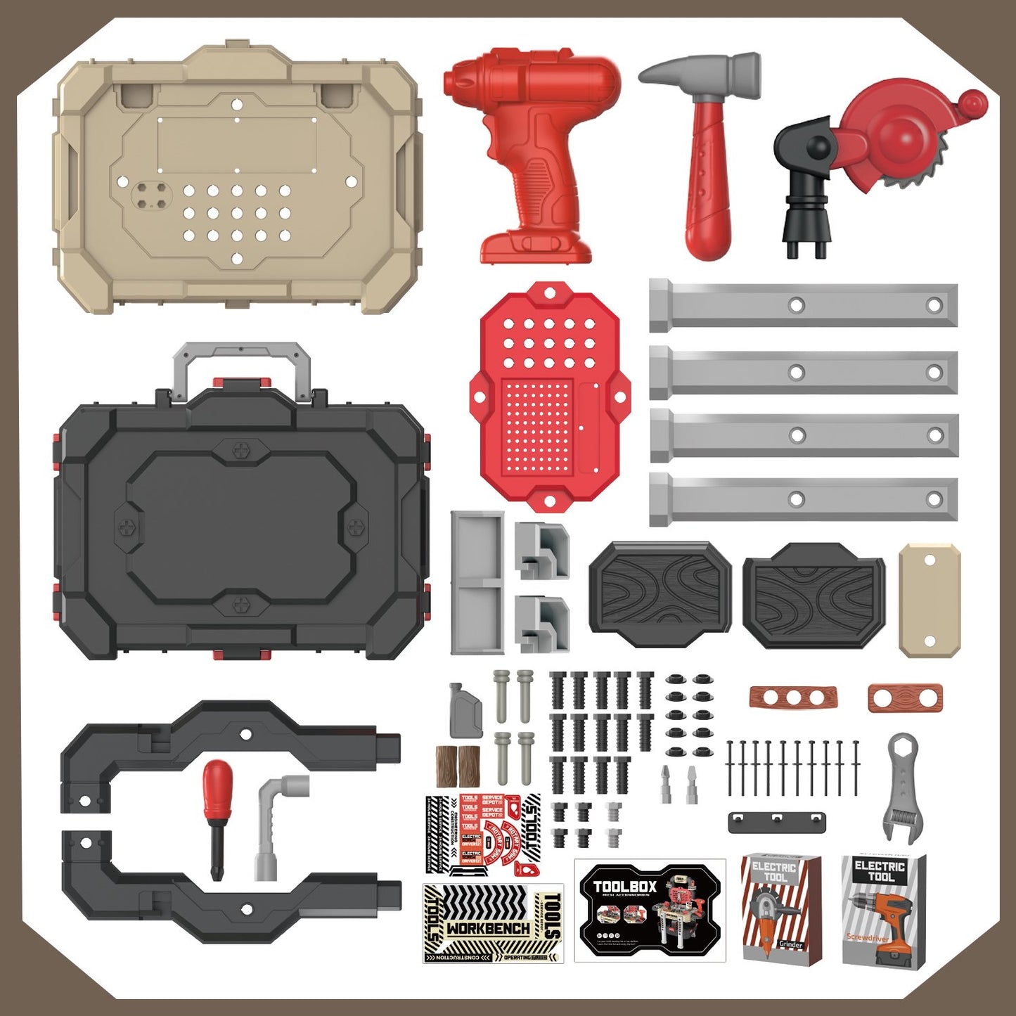 Toddler Tool Set for 2 3 4 Years, 78pcs Kids Tool Bench with Realistic Tools, 2 in 1 Toy Toolkit for Birthday Gifts for Toddlers/Boys 3-6 Years Old