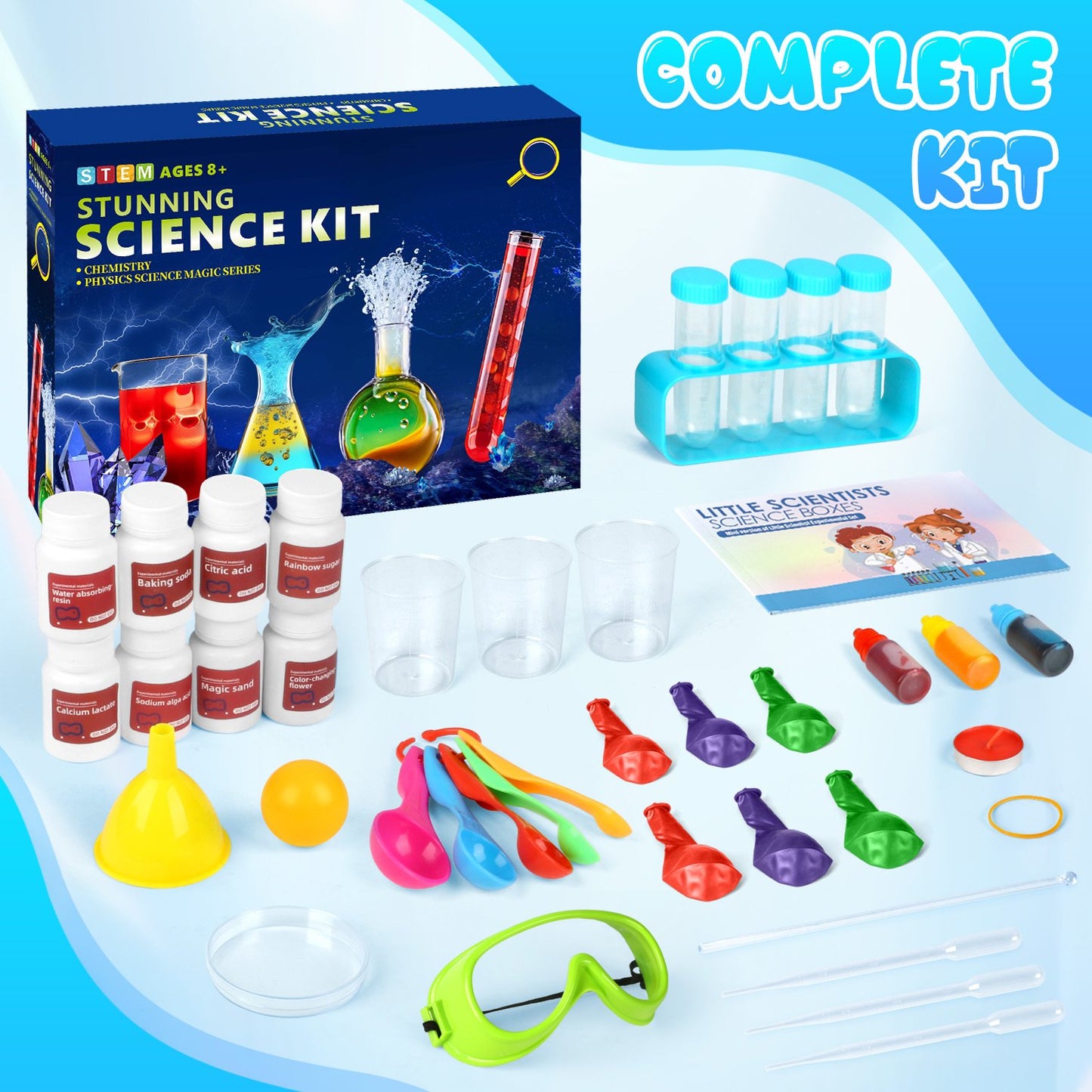 120 Science Experiments, Science Kits for Kids age 8-12 5-7, STEM Toy Birthday Gift for Boys Girls