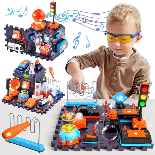 Electronic Circuits Kit for Kids 8-12, Electrical Board Engineering Set, Science Circuits Exploration Toys for Boys with 128 projects, STEM Kit Educational Toy Gifts for Kids Boys Girls Ages 4-8
